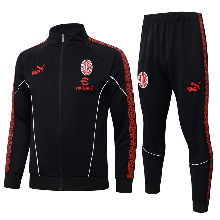 Survetement Milan AC Veste 2025 2026 Noir (1)
