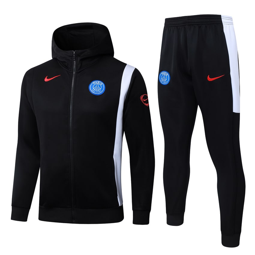 Survetement PSG Sweat 2025 2026 Noir Blanc (1)