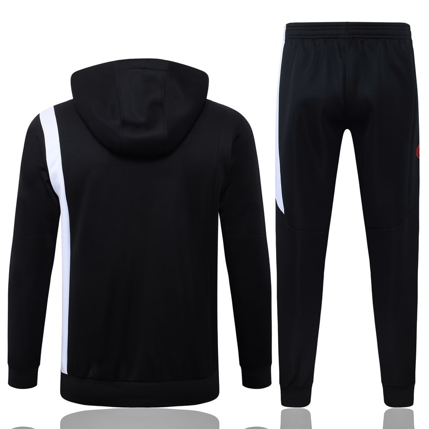 Survetement PSG Sweat 2025 2026 Noir Blanc (4)