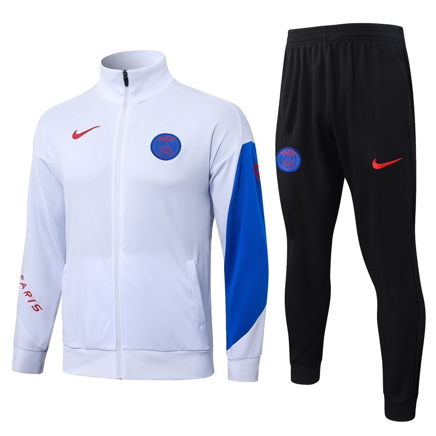 Survetement PSG Veste 2025 2026 Blanc (1)