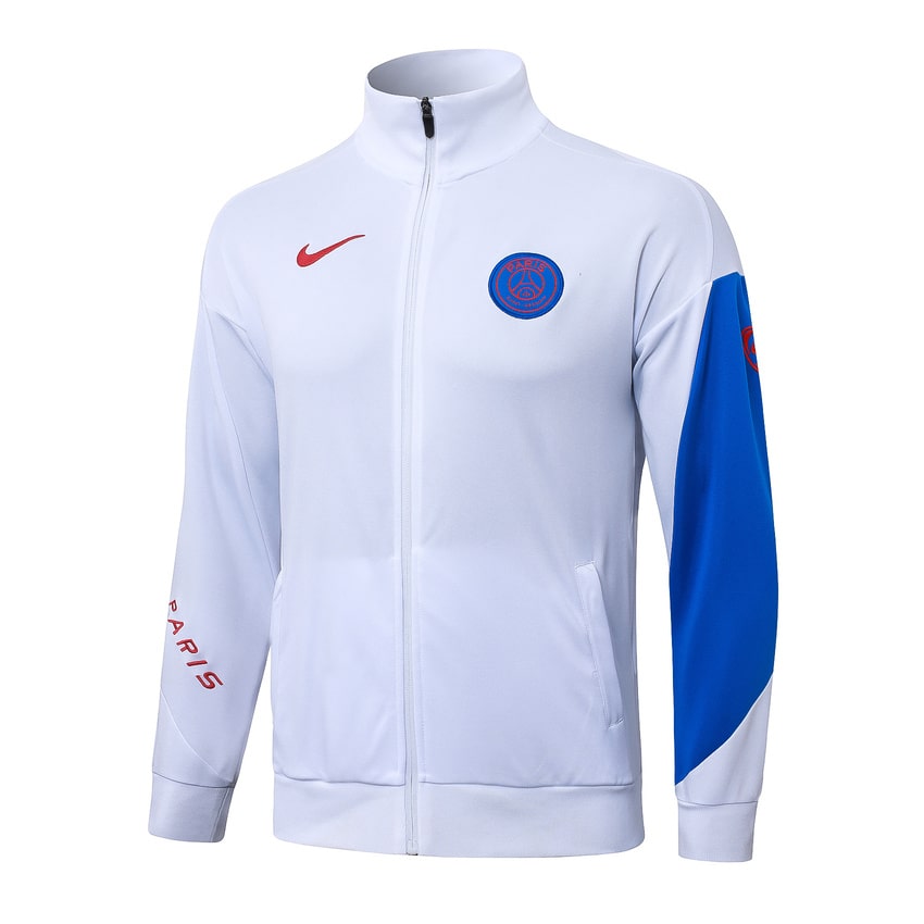 Survetement PSG Veste 2025 2026 Blanc (4)