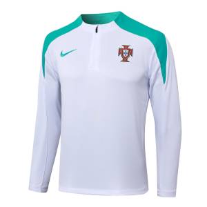 Survetement Portugal Training 2024 2025 Blanc Vert (2)