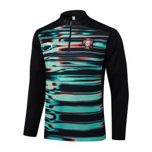 Survetement Portugal Training 2024 2025 Vert Noir (2)