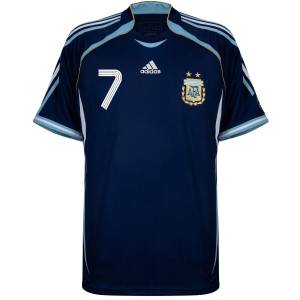 Maillot Argentine Adidas Exterieur 2006 Saviola (2)