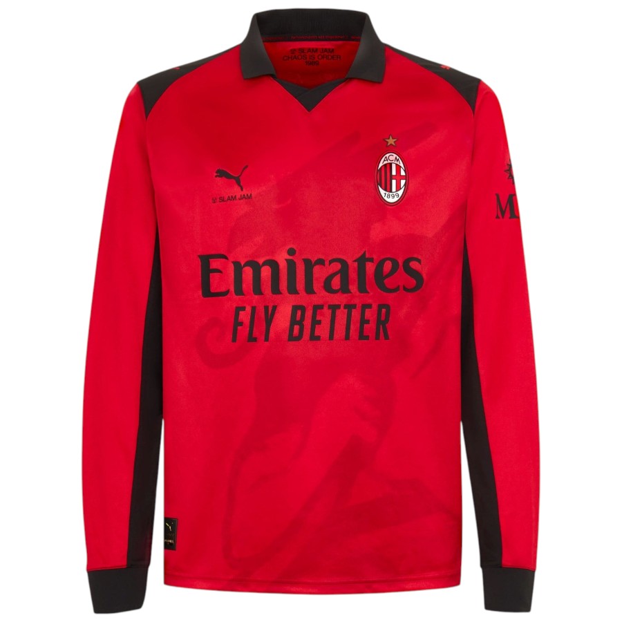 Maillot Milan AC Slam Jam Fourth 2025 2026 Rouge (1)