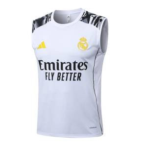 Debardeur Short Real Madrid 2025 2026 Blanc Tache (3)