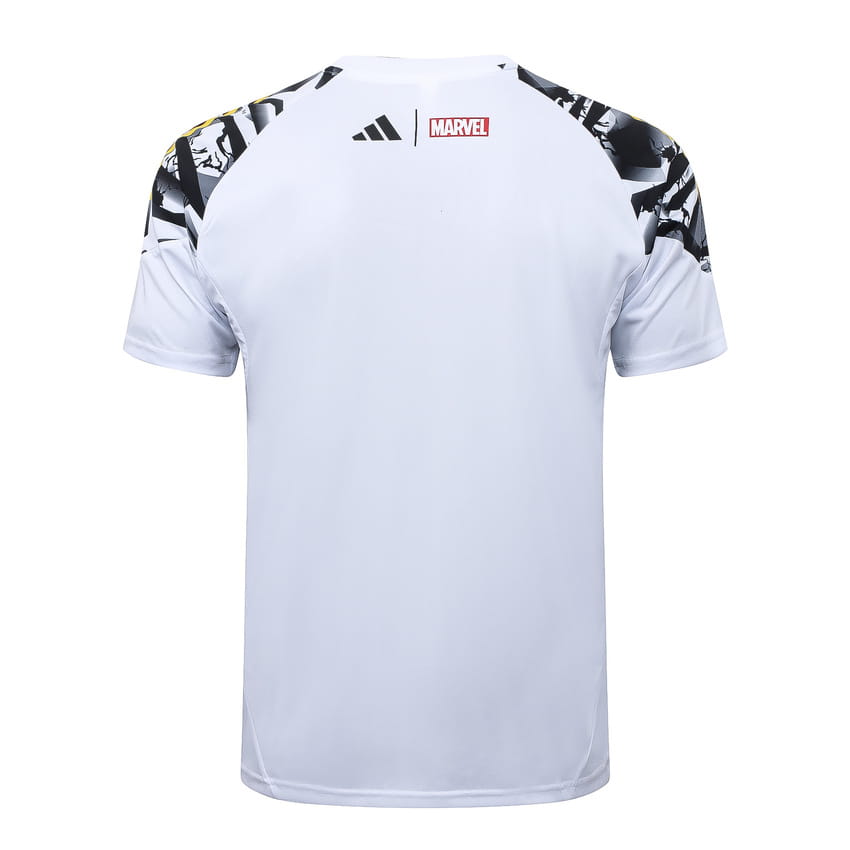 Ensemble Maillot Short Real Madrid 2025 2026 Blanc Tache (4)