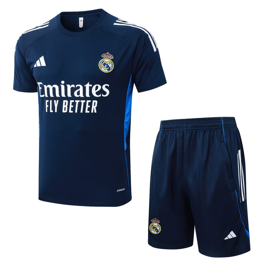Ensemble Maillot Short Real Madrid 2025 2026 Bleu Nuit (1)