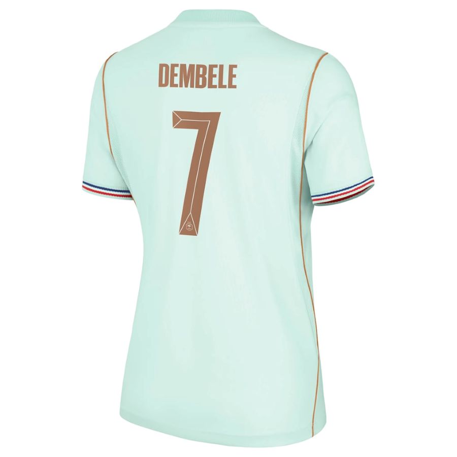 Maillot Equipe de France Femme Vert Coupe du Monde 2026 Dembele (2)