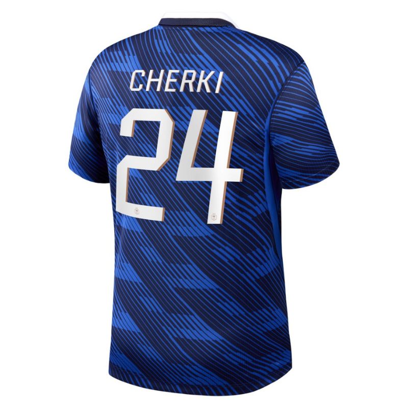 Maillot Equipe de France Kit Enfant Domicile Coupe du Monde 2026 Cherki (2)