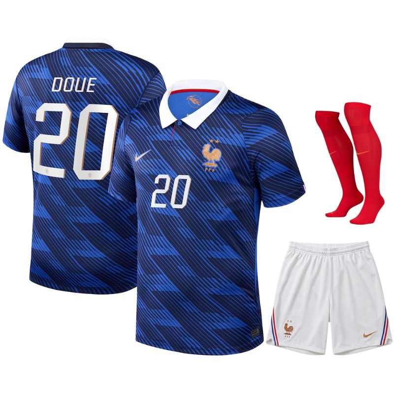 Camiseta de la Selección Nacional de Francia, Equipación Local Infantil, Copa Mundial 2026, Doue (1)
