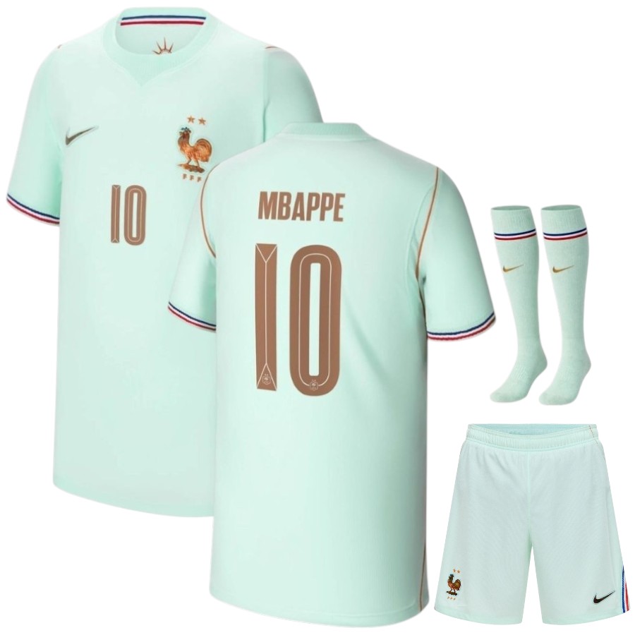 Maillot Equipe de France Kit Enfant Exterieur Coupe du Monde 2026 Mbappe