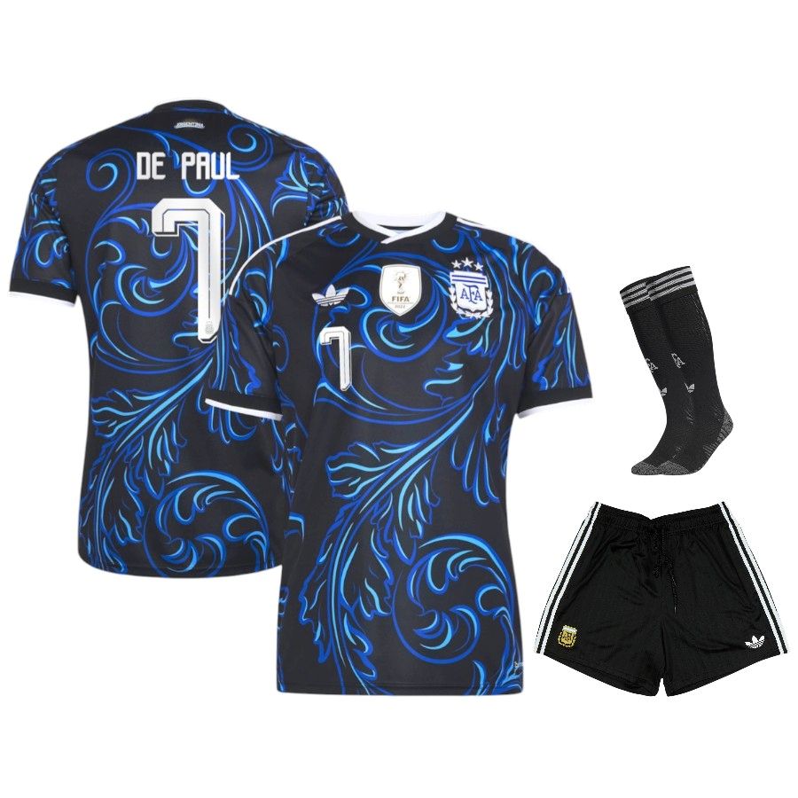 Maillot Kit Enfant Argentine Exterieur 2026 2027 De Paul