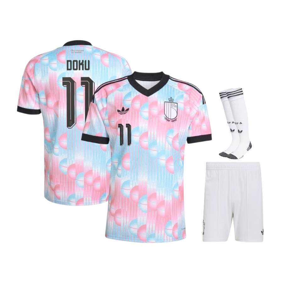 Maillot Kit Enfant Belgique Exterieur 2026 2027 Doku