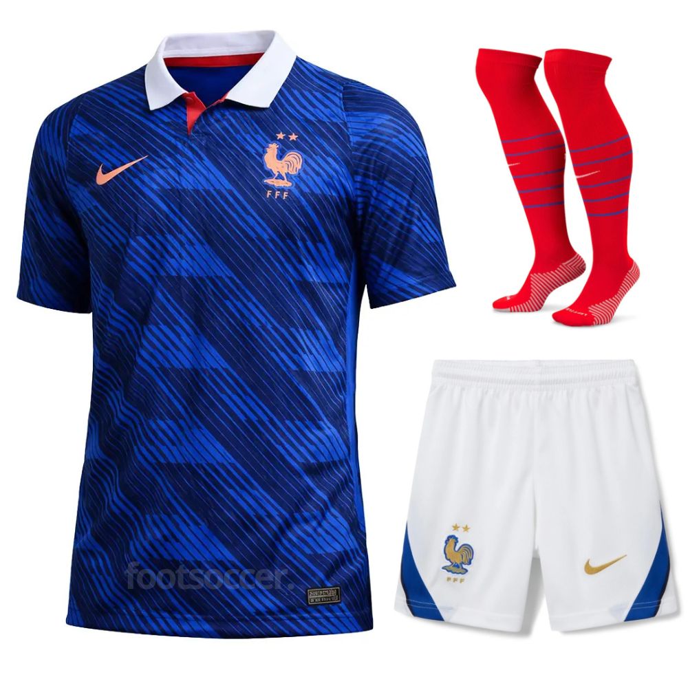 Maillot Kit Enfant Equipe de France Domicile Coupe du Monde 2026
