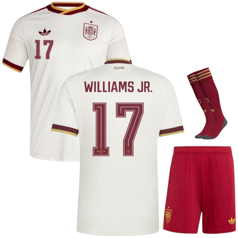Maillot Kit Enfant Espagne Exterieur 2026 2027 Williams Jr.