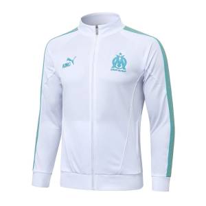 Survetement OM Veste 2025 2026 Blanc (3)