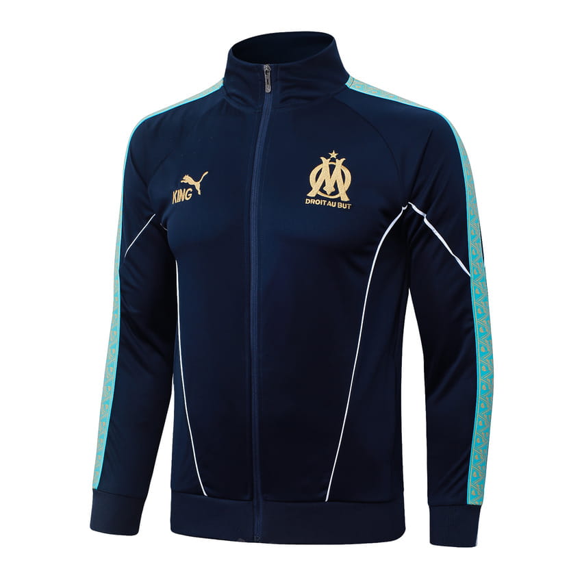 Survetement OM Veste 2025 2026 Bleu (3)