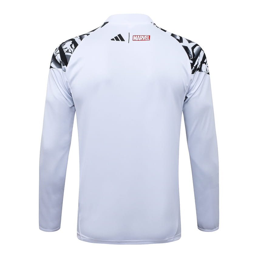 Survetement Real Madrid Training 2025 2026 Blanc Tache (2)