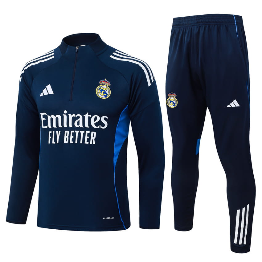 Survetement Real Madrid Training 2025 2026 Bleu Nuit (1)