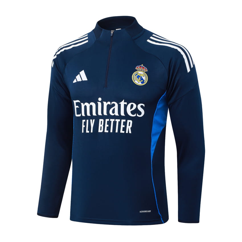 Survetement Real Madrid Training 2025 2026 Bleu Nuit (4)
