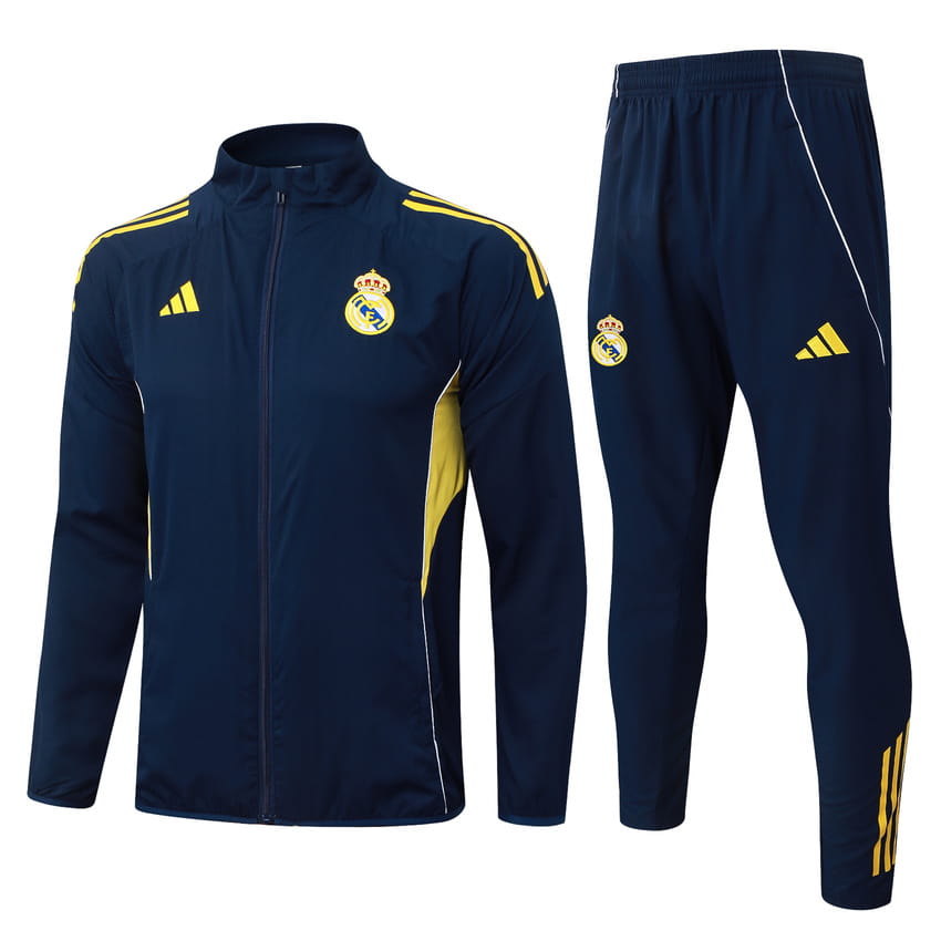 Survetement Real Madrid Veste 2025 2026 Bleu Jaune (1)