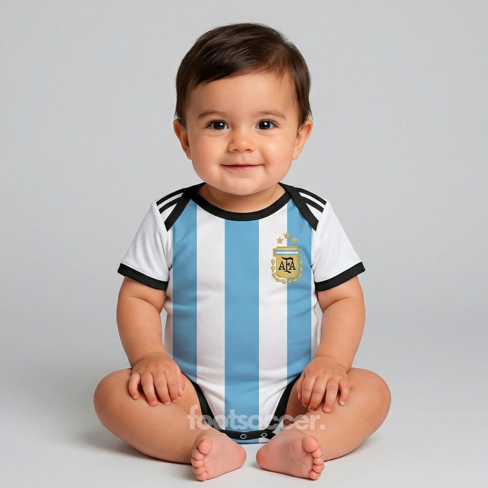 Body Bébé Argentine Domicile Coupe du Monde 2026 (1)