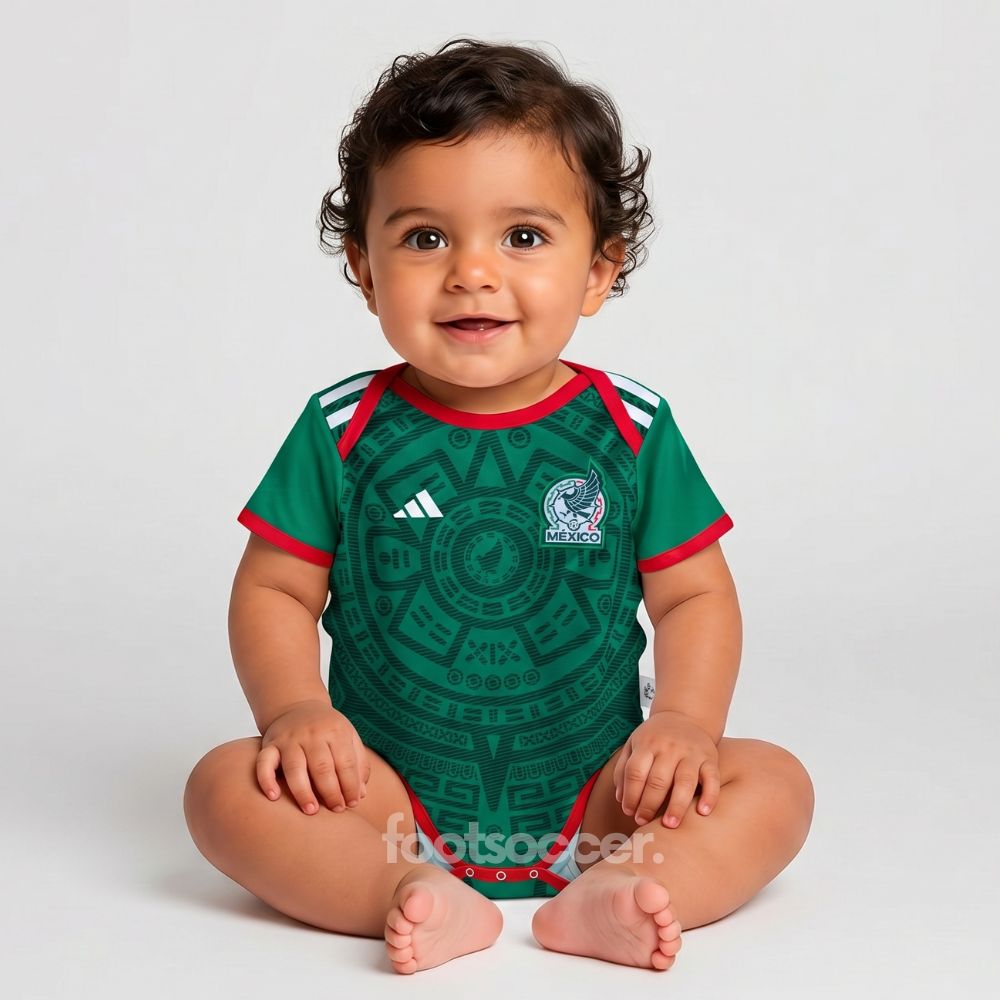 Body Bébé Mexique Domicile Coupe du Monde 2026 (1)