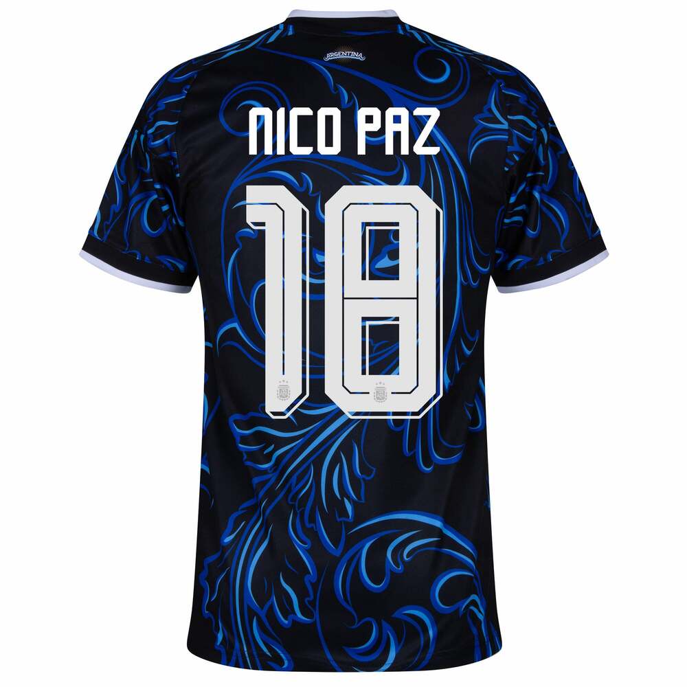 Maillot Argentine Exterieur 2026 2027 Nico Paz (3)