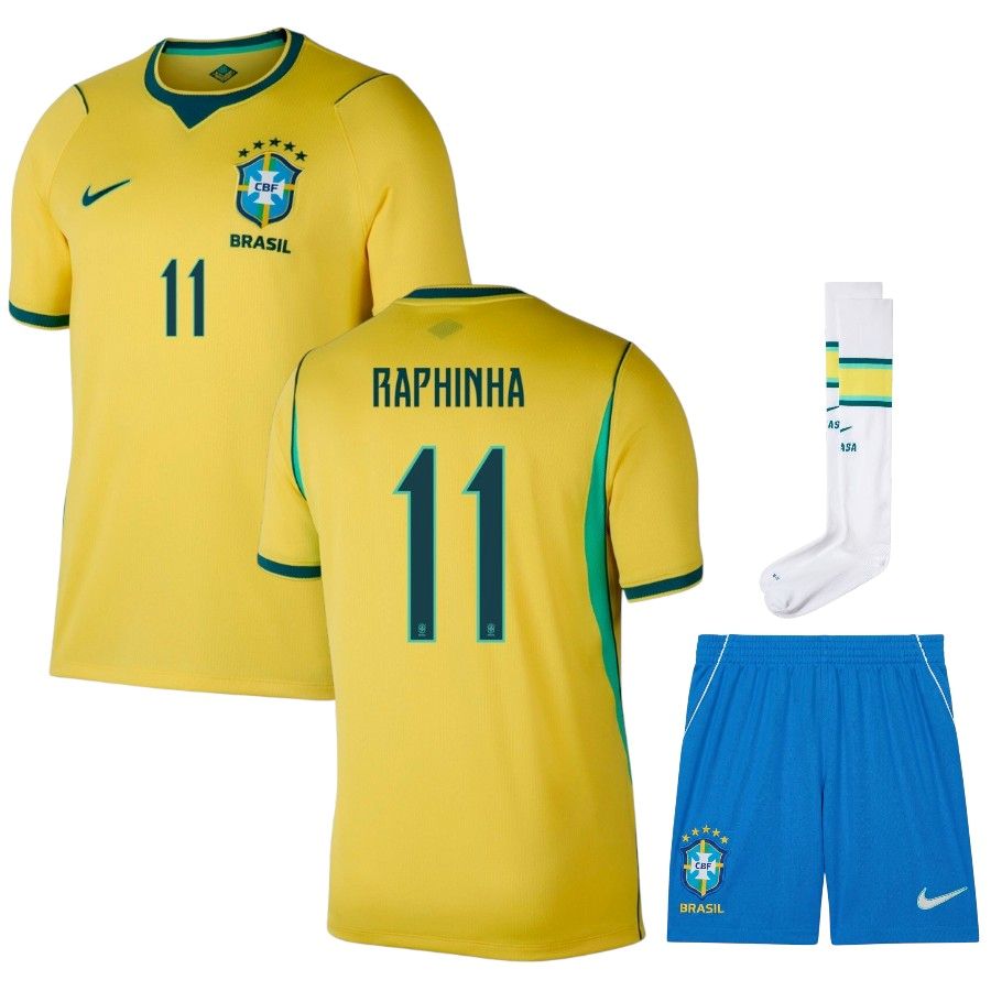 Maillot Bresil Kit Enfant Domicile 2026 2027 Raphinha