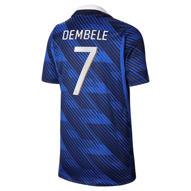 Maillot Equipe de France Enfant Domicile Coupe du Monde 2026 Dembele (2)