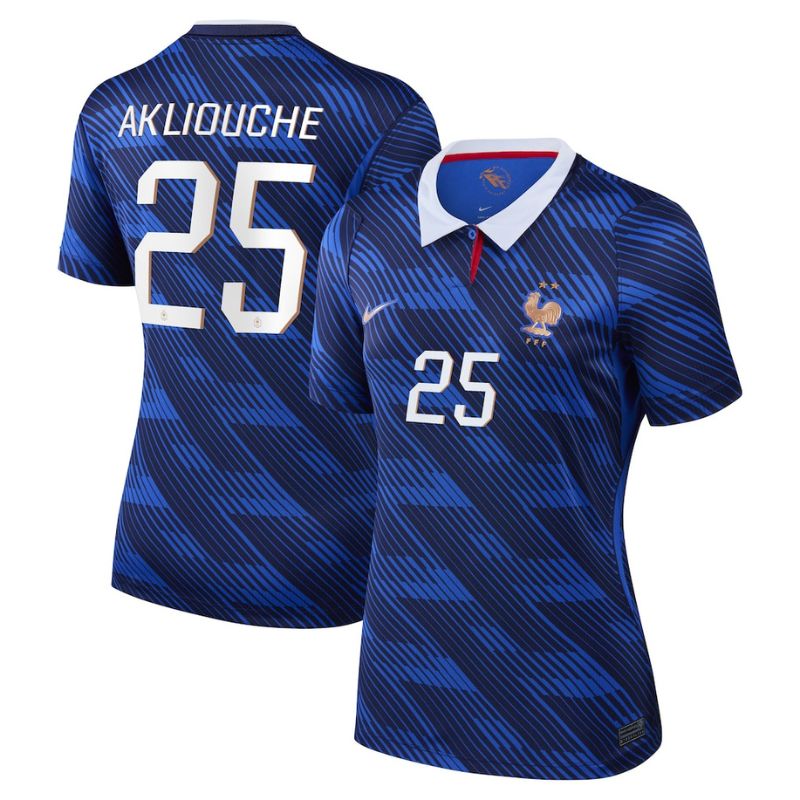Maillot Equipe de France Femme Domicile Coupe du Monde 2026 Akliouche (1)