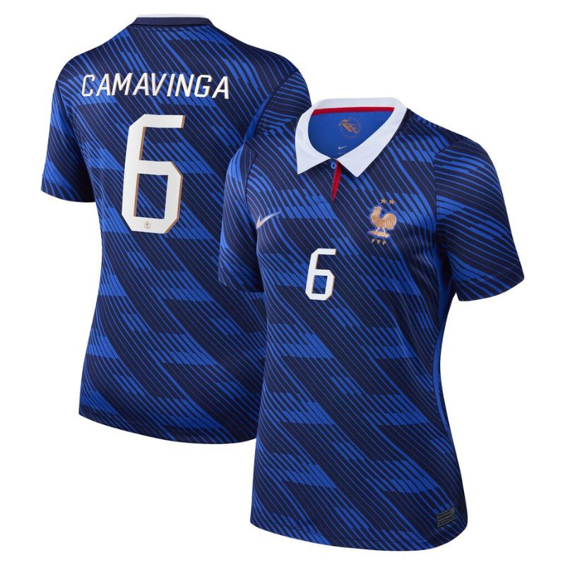 Maillot Equipe de France Femme Domicile Coupe du Monde 2026 Camavinga (1)
