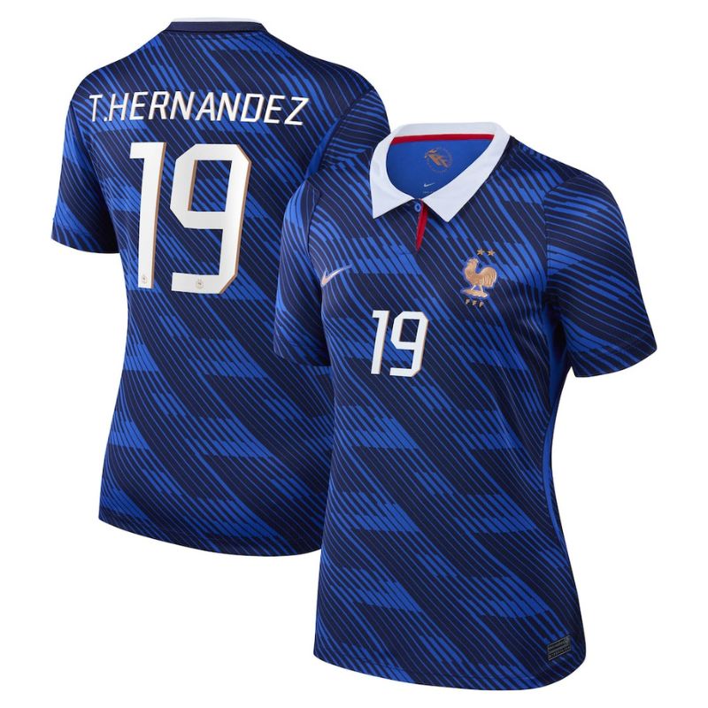 Maillot Equipe de France Femme Domicile Coupe du Monde 2026 Theo Hernandez (1)