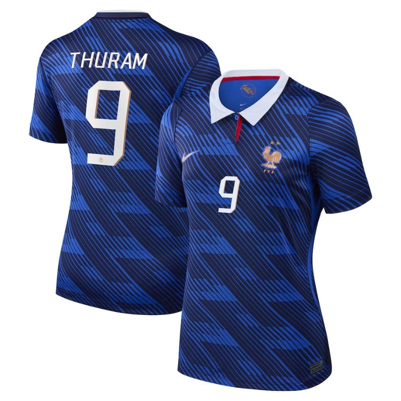 Maillot Equipe de France Femme Domicile Coupe du Monde 2026 Thuram (1)