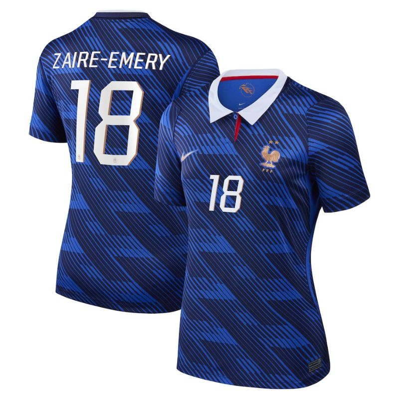 Maillot Equipe de France Femme Domicile Coupe du Monde 2026 Zaire Emery (1)