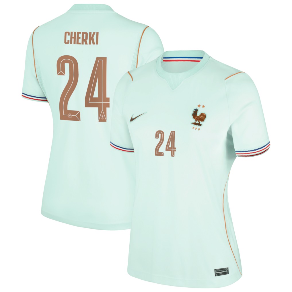 Maillot Equipe de France Femme Exterieur Coupe du Monde 2026 Cherki (1)