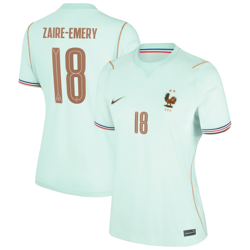 Maillot Equipe de France Femme Exterieur Coupe du Monde 2026 Zaire Emery (1)
