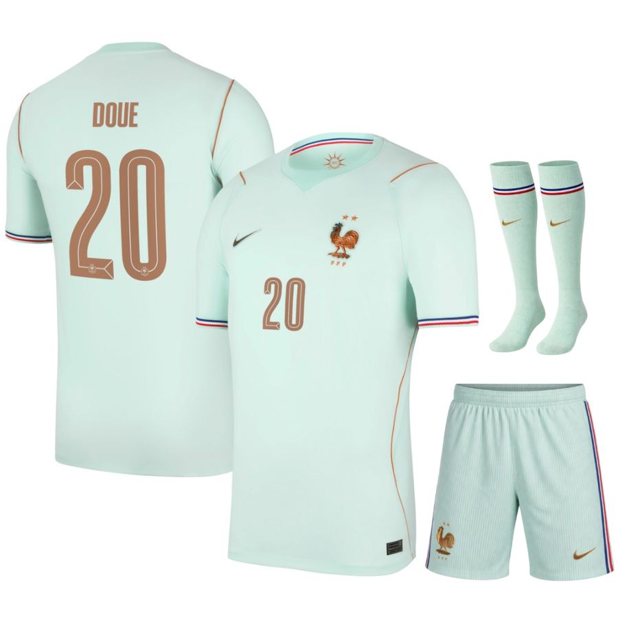 Maillot Equipe de France Kit Enfant Exterieur Coupe du Monde 2026 Doue