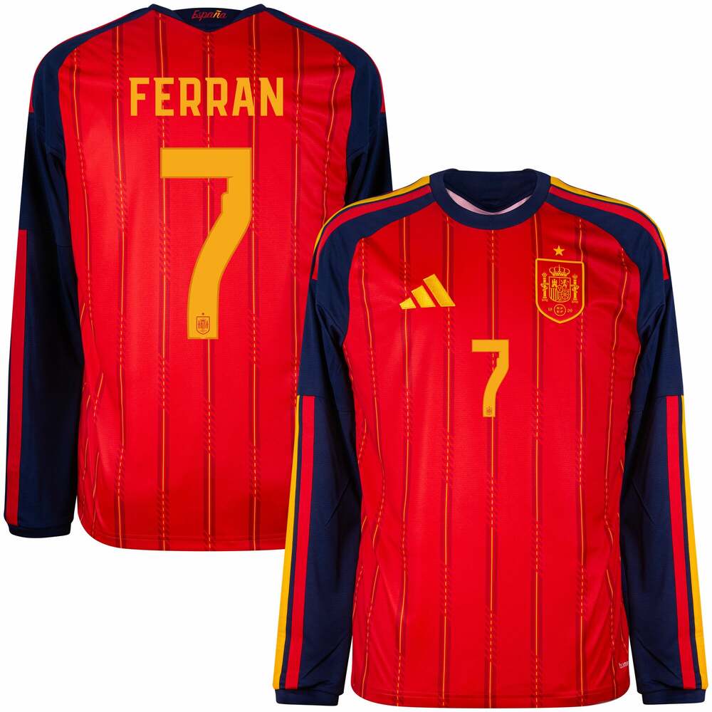 Maillot Espagne Domicile 2026 2027 Ferran Manches Longues (1)