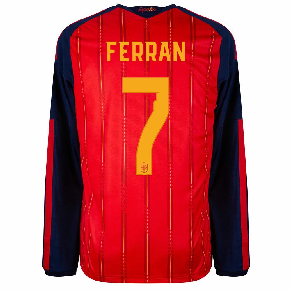Maillot Espagne Domicile 2026 2027 Ferran Manches Longues (2)
