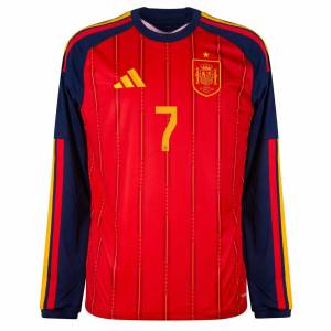 Maillot Espagne Domicile 2026 2027 Ferran Manches Longues (3)