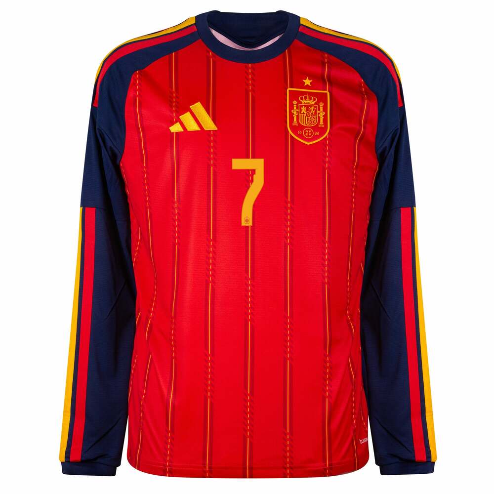 Maillot Espagne Domicile 2026 2027 Ferran Manches Longues (3)