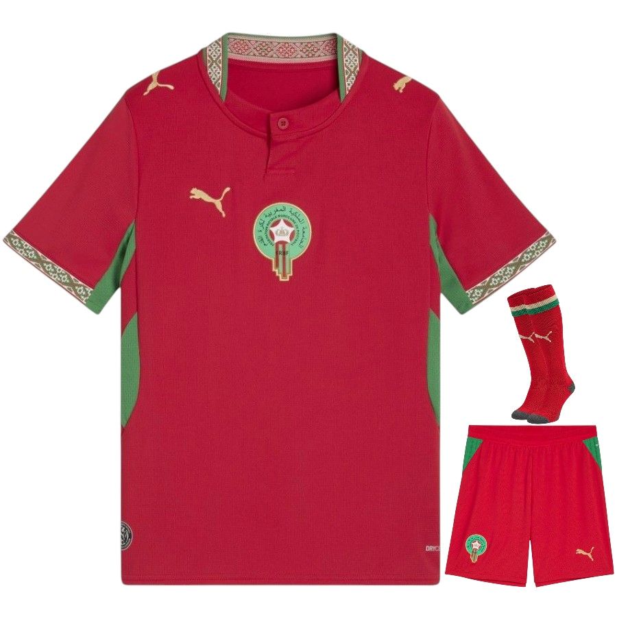 Maillot Maroc Kit Enfant Domicile Coupe du Monde 2026