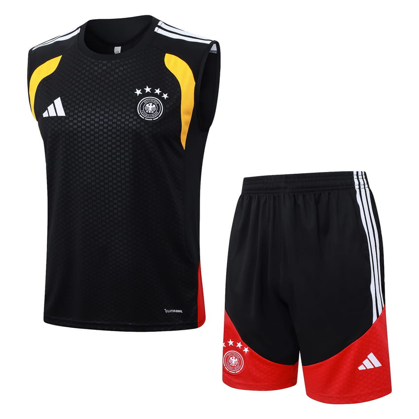 Debardeur Short Allemagne 2026 2027 Noir Rouge (1)