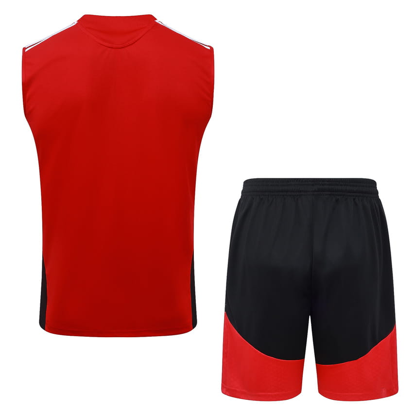 Debardeur Short Allemagne 2026 2027 Rouge Noir (3)