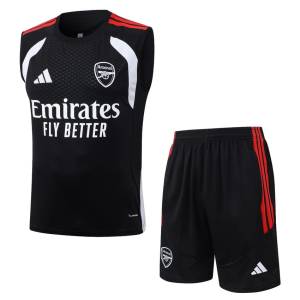 Debardeur Short Arsenal 2026 2027 Noir Rouge