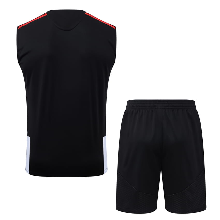 Debardeur Short Arsenal 2026 2027 Noir Rouge (4)