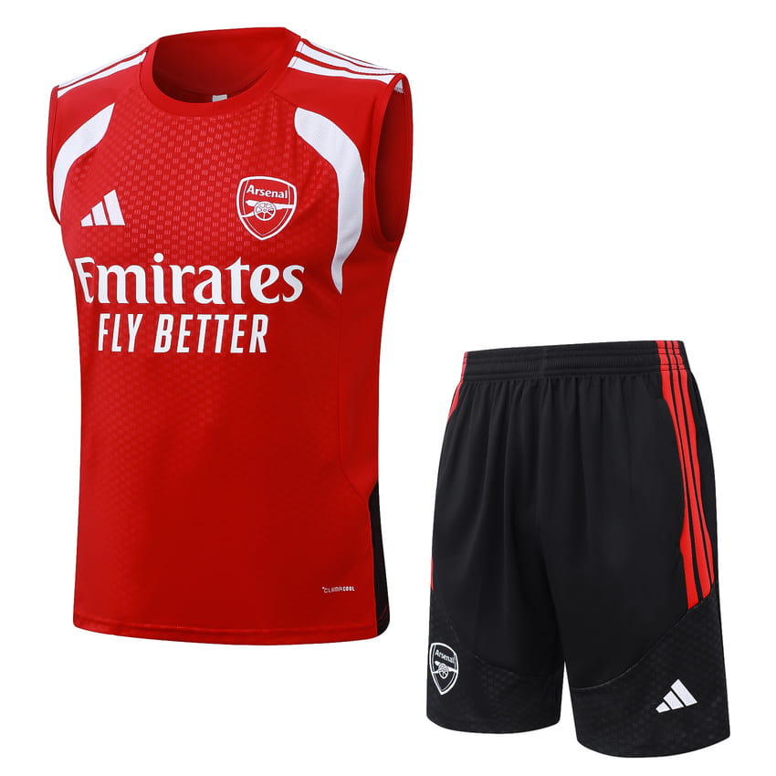 Debardeur Short Arsenal 2026 2027 Rouge Clair (1)