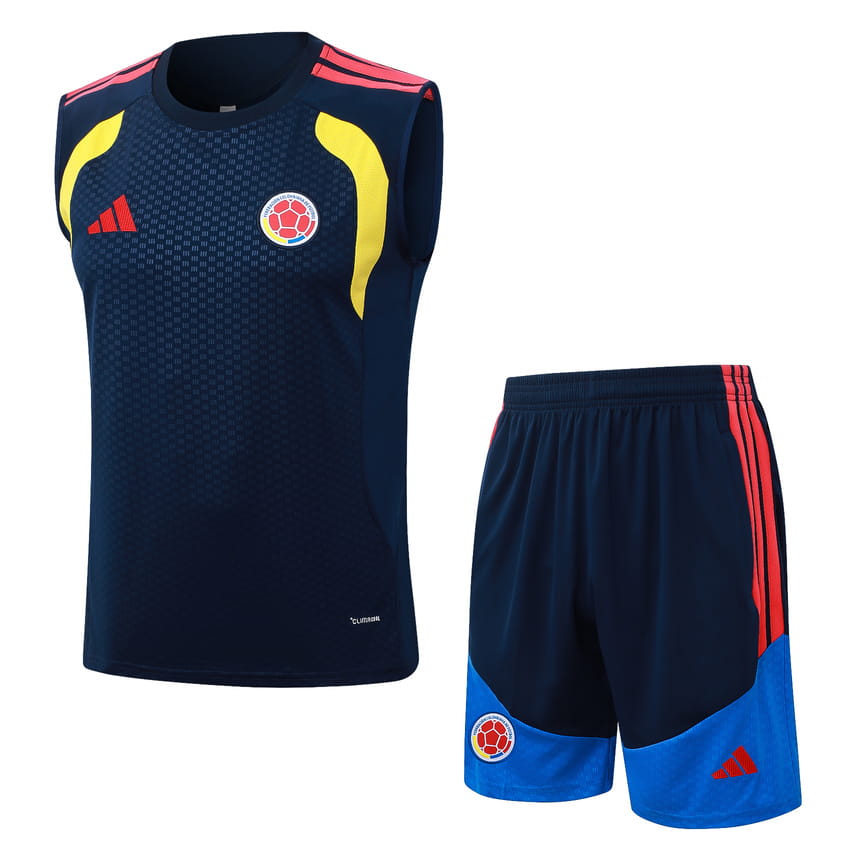 Debardeur Short Colombie 2026 2027 Bleu Foncé (1)